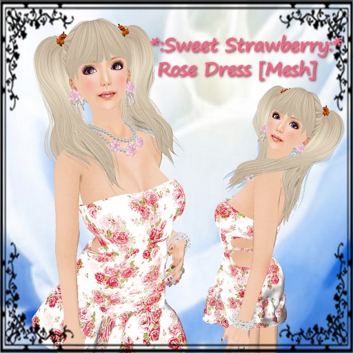 SS Rose dress [mesh] pop